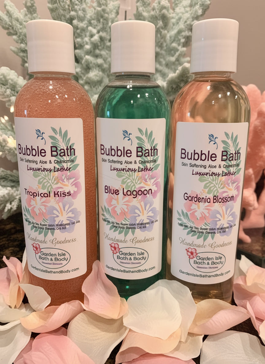 Bubble Bath 8oz - Hawaii-Inspired Luxurious Aromatherapy Soak