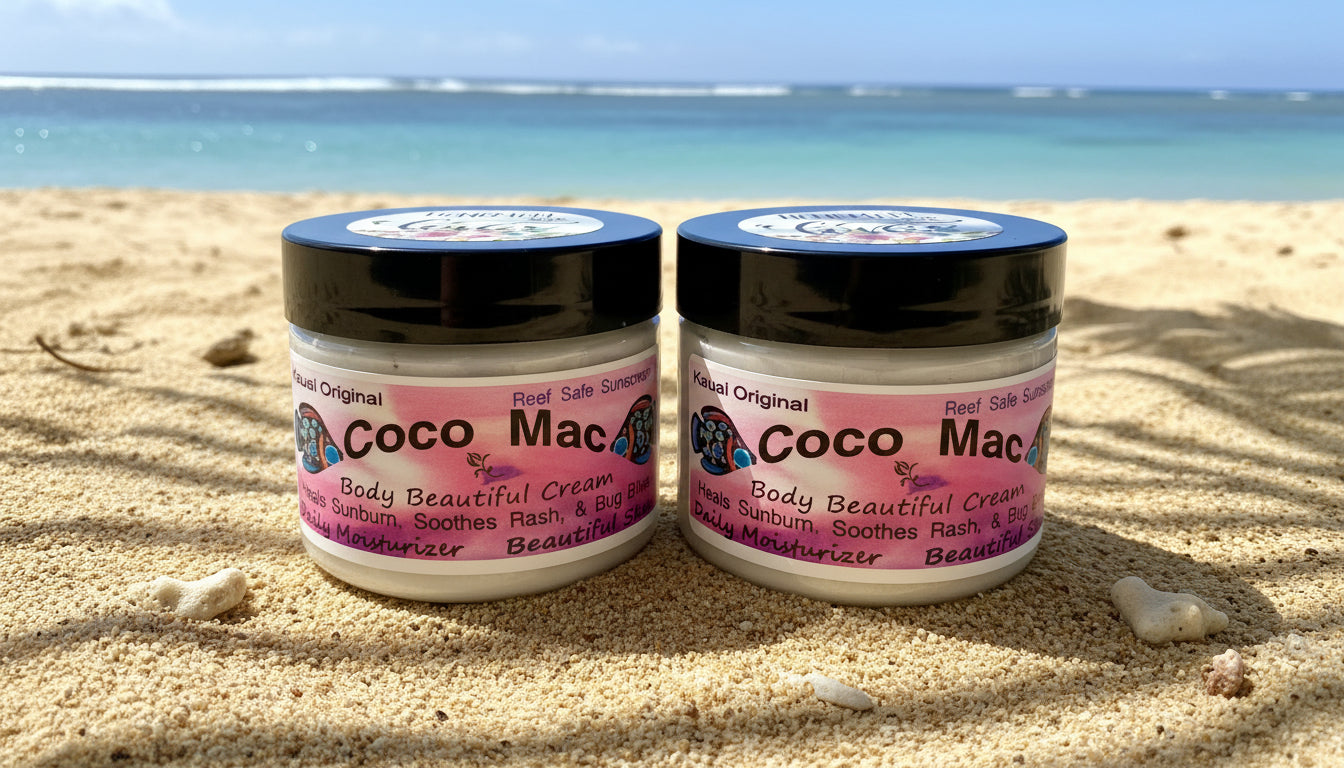 フェイスクリーム Coco Coco Mac Cream 2oz - Hawaii-Inspired Natural Sunscreen with