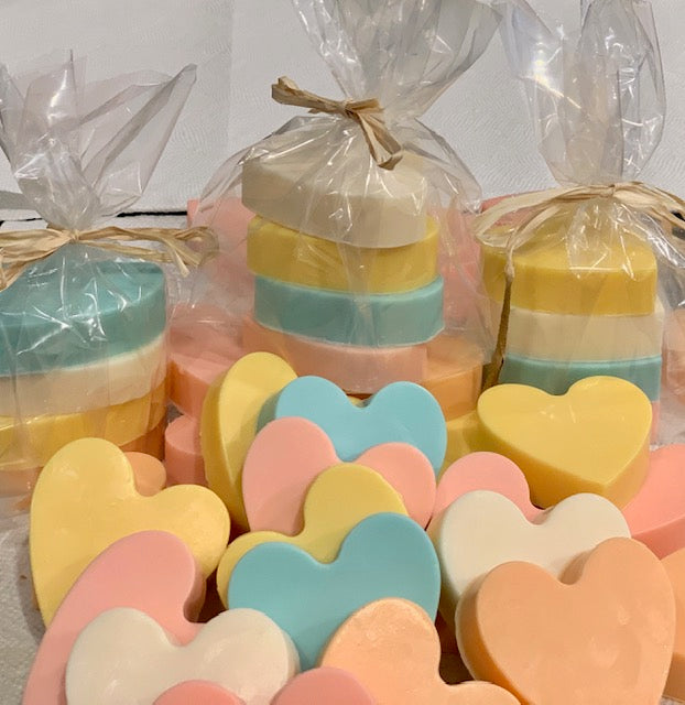 Shea Butter Heart Soaps 4pk