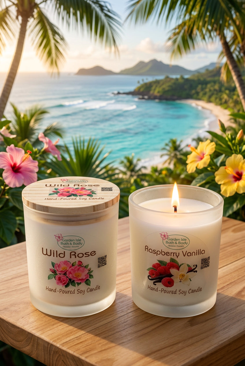 Hand Poured Natural Soy Candle | Essential Oil & Premium Fragrance Blend